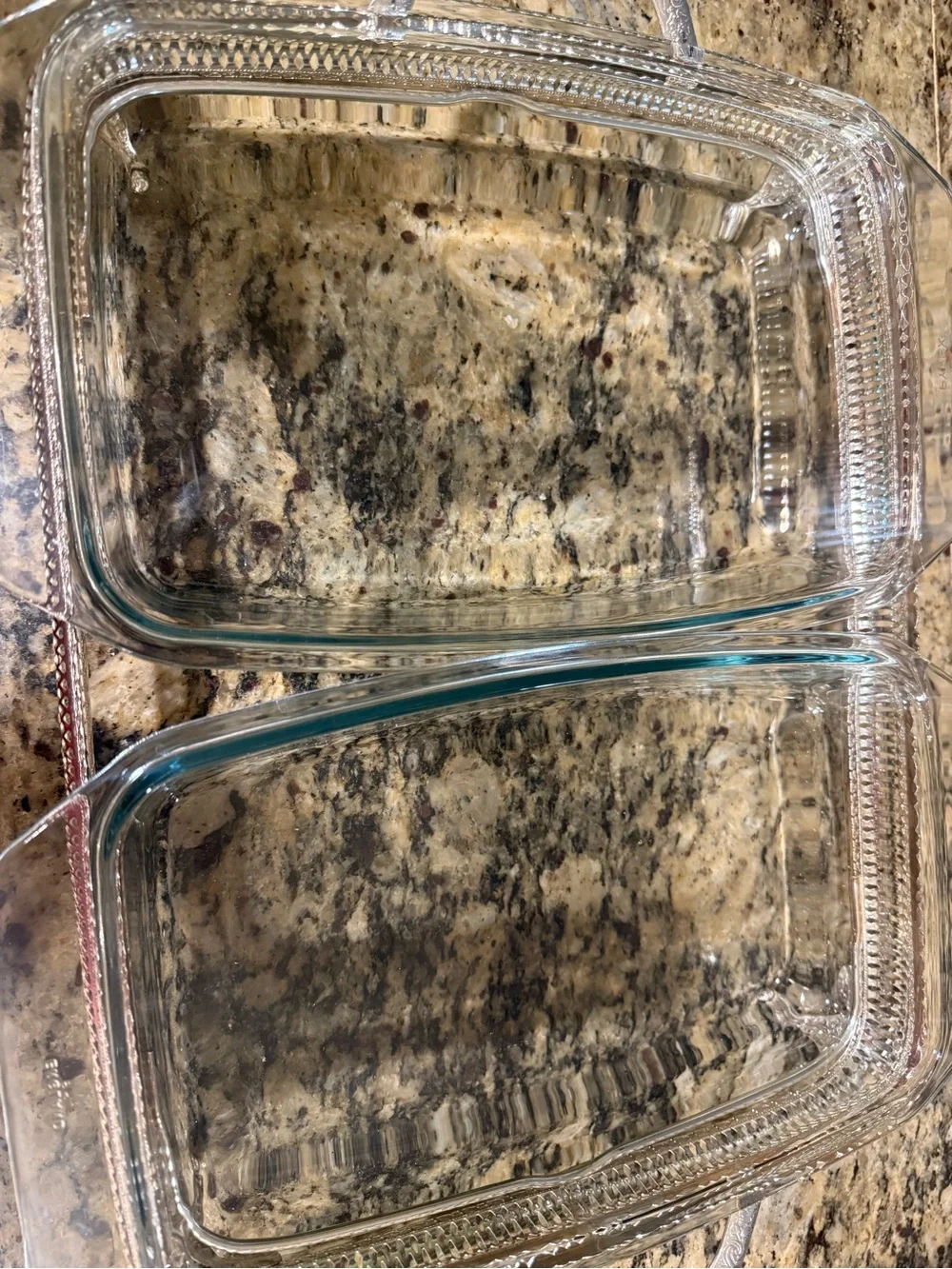 Vintage Silver-Tone Decorative Covered Serving Dish Set Pyrex